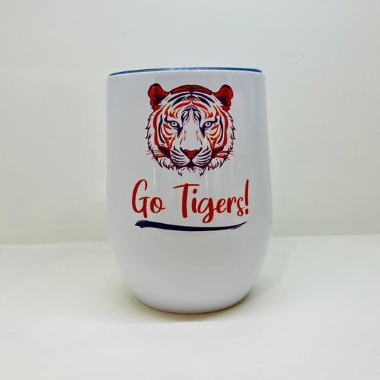 Let’s Go Tigers Wine Tumbler Tiger